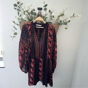 ZARA boho long sleeve dress